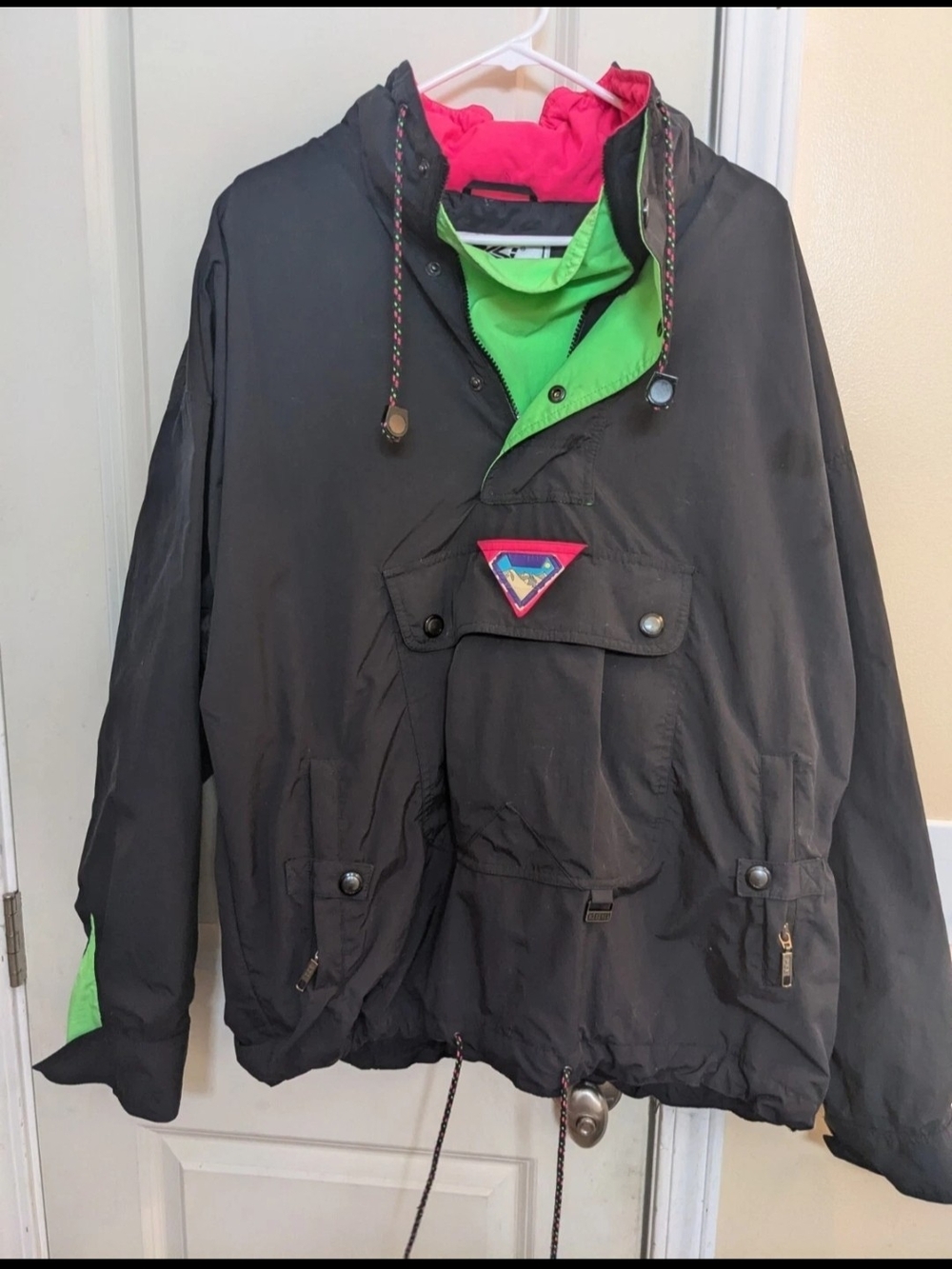 Vintage Ossi Jacket Men's Large Ski Wear Quarter Zip Pullover Jacket